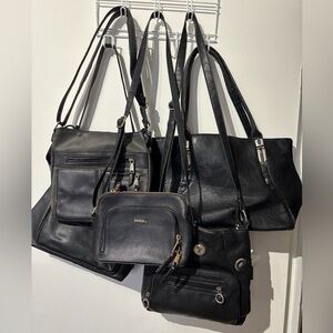 Black Purse Mystery Bundle 5 Purses In conditon 7/10 to 9/10